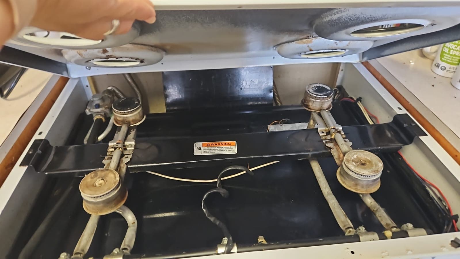 Stovetop Burners after cleaning